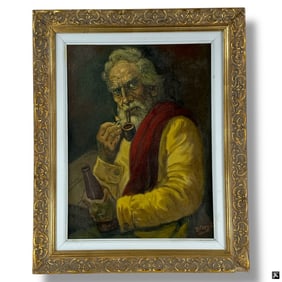 Jose Yepez Arteaga Oil/Canvas, Portrait of a Man