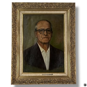 Jose Yepez Arteaga Oil/Canvas, Portrait of a Man