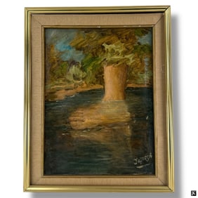 Jose Yepez Arteaga Oil on Canvas, Bigfoot