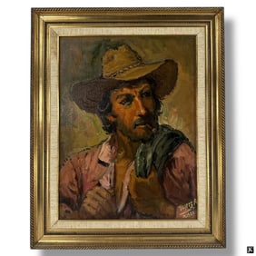 Jose Yepez Arteaga, Oil/Canvas, Portrait of a Man