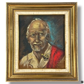 Jose Yepez Arteaga, Oil/Masonite Portrait of a Man