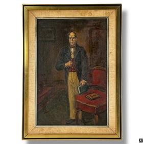 Jose Yepez Arteaga Oil/Canvas "Bolivar"