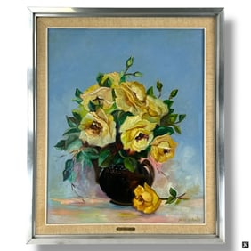 Vintage Oil on Canvas "Still Life" Artist Signed
