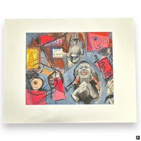 Rolph Scarlett Mixed Media Collage "Untitled"