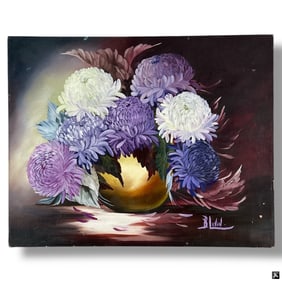Vintage Oil/Canvas "Still Life" Signed B. Levin