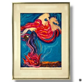 Nissan Engel Color Lithograph "Elijah"