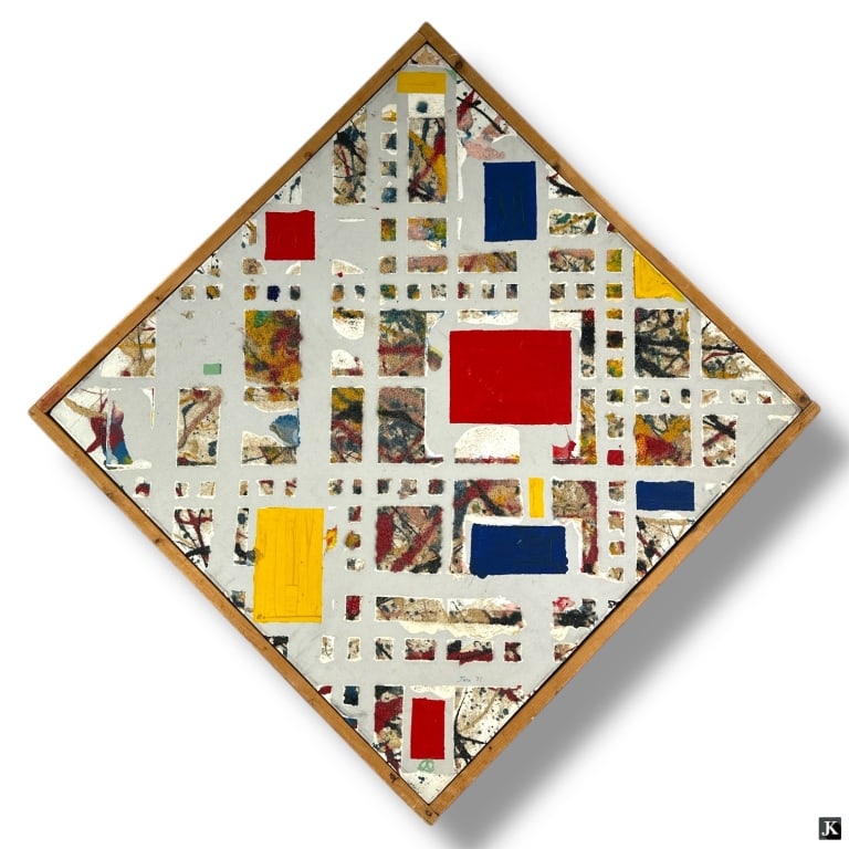 Jaro Mixed Media "Geometric Abstract '71" (1 of 5)