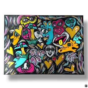 Edie Polly Kobrin Acrylic on Canvas "Crazy Haze"