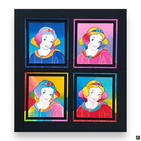 Peter Max (USA B1937) Snow White Silkscreen Quadty