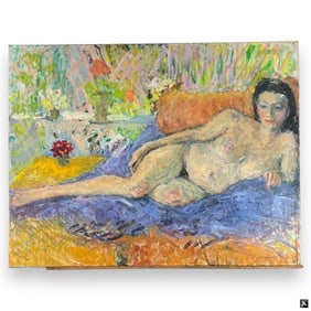 Inge Blomqvist (DENMARK B1923) Nude Female Oil