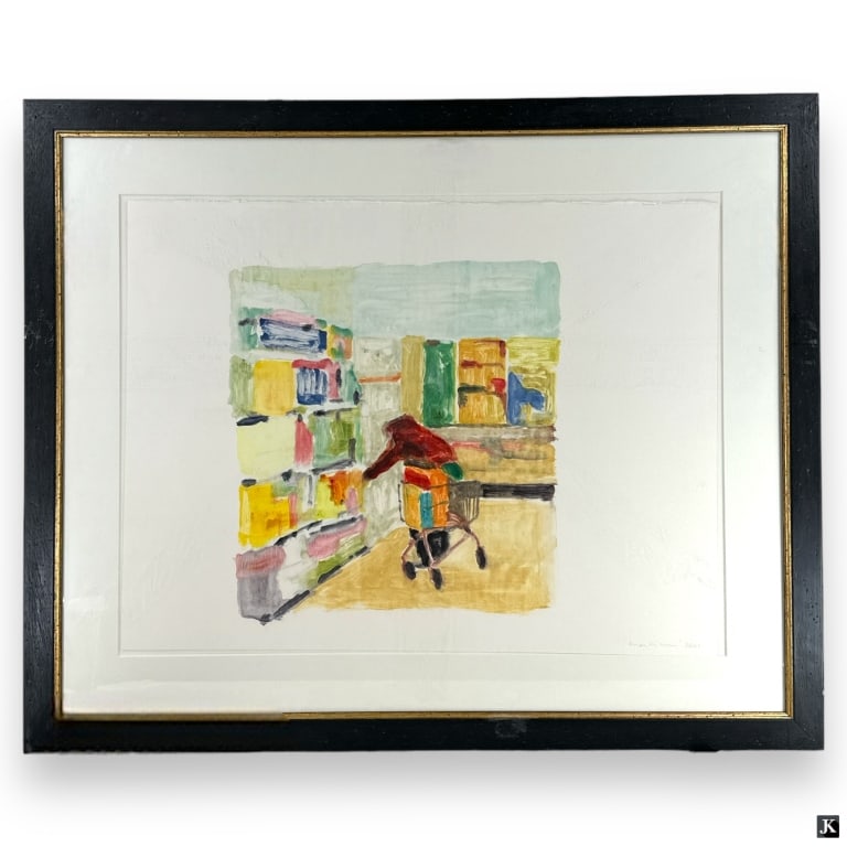 Unknown Artist Signed 2001 Lithograph Framed (1 of 4)