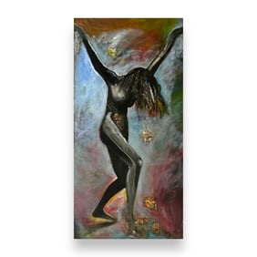 Royi Akavia (ISRAEL B1956) Large Oil On Canvas
