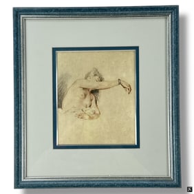 Jean-Antoine Watteau Giclee "Femme au bras leve"