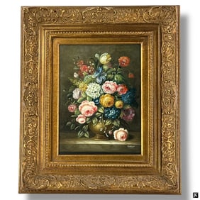 Modern Decorative Oil on Canvas "Still Life"