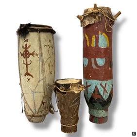 3 Haitian Vodou Rada Ceremony Drums
