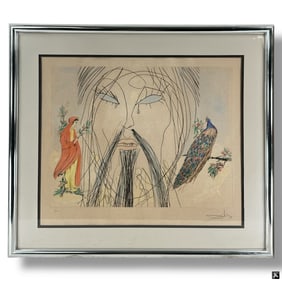 Salvador Dali Engraving "Confucius"