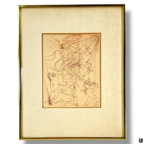 Salvador Dali Etching "Autumn"