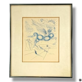 Salvador Dali Etching "Pegasus"