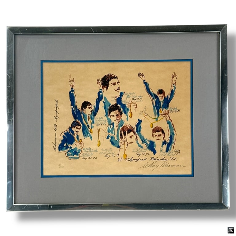 LeRoy Neiman Serigraph Mark Spitz with Medals (1 of 6)
