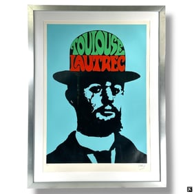 Peter Max Serigraph "Toulouse Lautrec" 1974