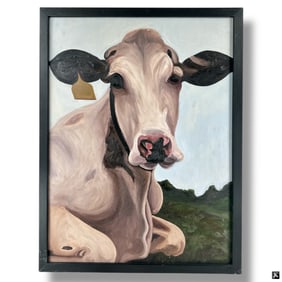 Daniel Zamitz Oil on Board"Vaca"