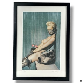 Olivia De Berardinis Serigraph On Paper "Kitty"