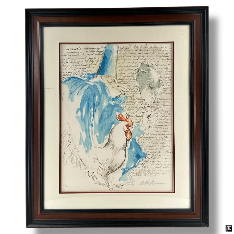 LeRoy Neiman Lithograph "Punchinello With Text" (1 of 6)