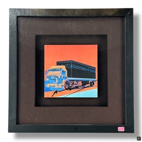 Andy Warhol Offset Lithograph "Trucks Invitation'