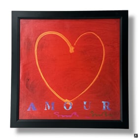 Simon Bull Giclee on canvas "Amour"
