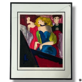 Linda Le Kinff Serigraph on Paper "Chorale"
