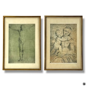 2 Old Master Religious Color Prints