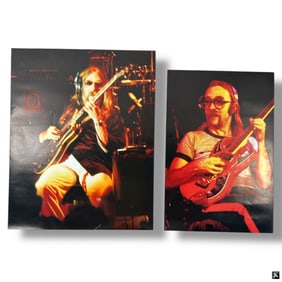 2 Vintage Color Photo Prints "Jeff Baxter"