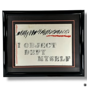 Edwin Schlossberg Lithograph "I Object Defy Myself