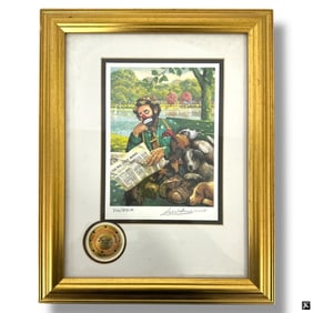 Emmett Kelly Circus LE Lithograph "Sunday in the..