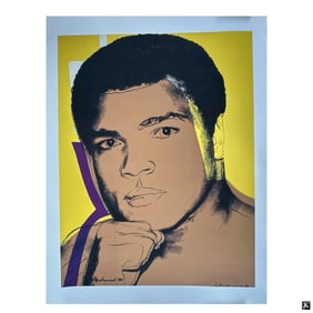 Andy Warhol Color Screen Print "Muhammad Ali"