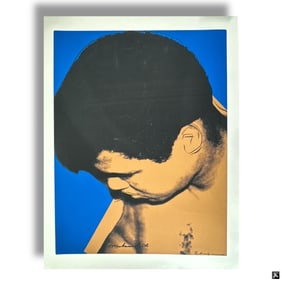 Andy Warhol Color Screen Print "Muhammad Ali"