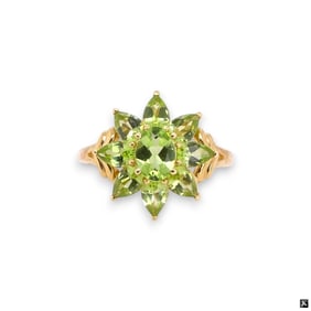 14K Gem Stone Ring. Set in14 Karat Yellow gold Tot