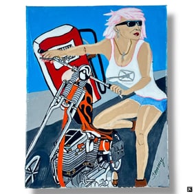 Tommy - Pop-Art Oil on Canvas "Springer"