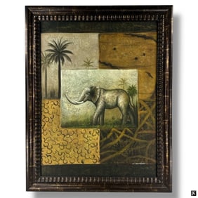 Style of Swartzendruber Oil/Canvas "Elephant"