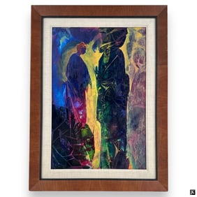 Mystery Artist Oil/Board "Abstract Composition"