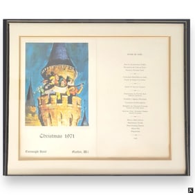 1971 Christmas Dinner Menu From Connaught Hotel