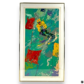 LeRoy Neiman Color Serigraph "Olympic Skiing"