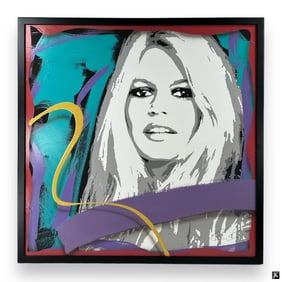 Jim Ceravalo Embellished Screenprint "Pamela"