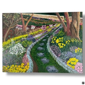 Oil on Canvas "Flowering Garden"