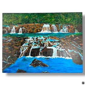 Oil on Canvas "Waterfalls"