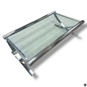 ABC Carpet & Home Grooved Glass Coffee Table