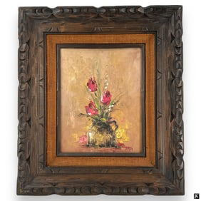 Vintage Oil/Canvas "Still Life" Signed Acker