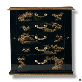 Large Chinoiserie Jewelry Box