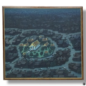 Palatial Chinese O/C Architectural Landscape