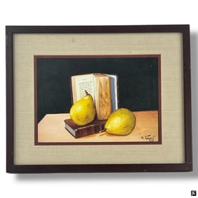 Decorative Color Print "Still Life" Signed Tayeri